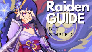 BEST Short and simple RAIDEN SHOGUN RERUN build guide Genshin Impact 25 [upl. by Rimaa]