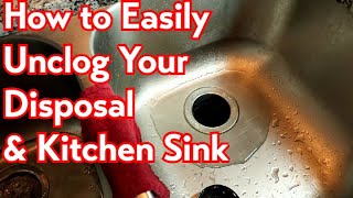 Garbage Disposal Clogged Sink Clogged Not Draining [upl. by Lapo251]