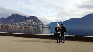 Lugano🇨🇭 on the last day of the year I December 2022 I 4K [upl. by Polk]