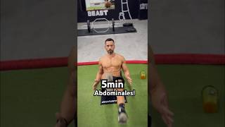 5 min de abdominales🔥 fitness motivation gym workout [upl. by Reyem388]