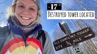 17° Winter Hike to Historic Gunflint Fire Tower  Kekekabic Trail spur [upl. by Debbie]