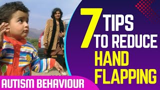 7 Tips to reduce HAND FLAPPING  home autism autismparents adhd autismawareness therapy [upl. by Lyrret162]