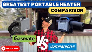 Mega Portable TentSwag heater Review  Companion Aeroheat vs Gasmate Diesel Heater [upl. by Engedus]