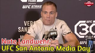 Nate Landwehr Media Day  UFC San Antonio [upl. by Hilel]