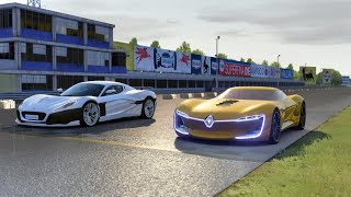 Renault Trezor vs Rimac Nevera at Monza Full Course [upl. by Danczyk]