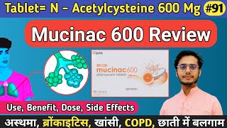 Tablet Mucinac 600 Use In Hindi  Deepak PharmacisT [upl. by Deb]