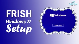 Frish Windows 11 setup  Lenovo Laptop  YouTube Helps [upl. by Lodovico213]