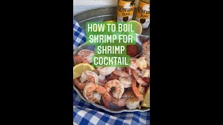 How to Boil Shrimp for Shrimp Cocktail [upl. by Annovaj]