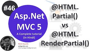 46 HtmlPartial vs HtmlRenderPartial  mvc tutorial for beginners in net c [upl. by Semreh758]