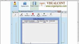 Asiento Contable Emisión de Cheques  Software Contable VisualCont  wwwvisualcontcom [upl. by Ahsinor636]