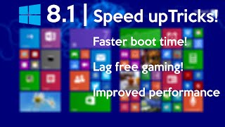 How to Speed Up Your Windows 81 Performance best settings [upl. by Ain]