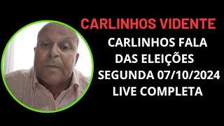 CARLINHOS VIDENTE FALA DAS ELEIÇÕES carlinhosvidente eleições2024 [upl. by Calvin]