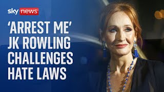 Harry Potter author challenges Scotlands new antihate laws [upl. by Arammahs]