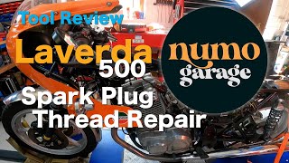 Motorcycle Spark Plug Thread Repair Laverda 500 [upl. by Nomaj451]