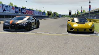 Hennessey Venom F5 vs Bugatti Chiron Super Sport 300 at Monza Full Course [upl. by Eveam]