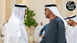 UAE President receives condolences from Rulers of Sharjah and Umm Al Quwain [upl. by Etteniuq]