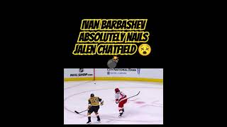 Ivan Barbashev absolutely NAILS Jalen Chatfield 😵💣 nhl hurricanes Knights vegas Carolina [upl. by Adniled]