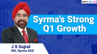 Syrma SGS MD Expands On Q1 Results amp Growth In Consumer IT And Railway Sector [upl. by Arocal]