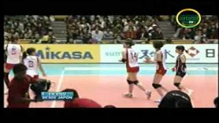 Peru vs Japon Mundial de Voley 2010 Set I 22 [upl. by Ahtanaram672]