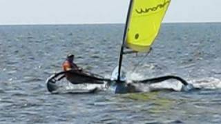 Windrider 16 Trimaran at speed Outer Banks NC [upl. by Ponzo305]