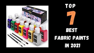 7 Top Best Fabric Paints In 2021 [upl. by Raseac]