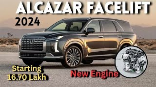 hyundai alcazar facelift 2024 launch date in india ll interior exterior price amp features l [upl. by Aedni]