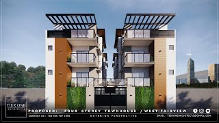 4 Storey 6 Units Townhouse  West Fairview Project  Tier One Architects [upl. by Warram852]