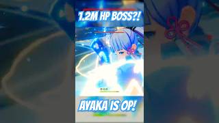 Ayaka Clears 12M HP Primo Geovishap in ONE Burst ❄ [upl. by Nestor]