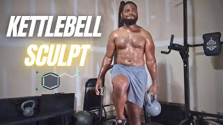 Easy Kettlebell Upper Body Sculpting Workout  Beginner Friendly Home Workout Routine [upl. by Sanez602]