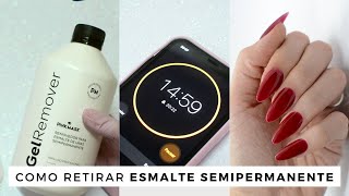 Como retirar esmalte Semipermanente en casa Fácil y sin dañar la uña [upl. by Anirrok]