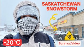 My Mistake  Saskatchewan Snow Storm  Extreme Cold Warning  Canada [upl. by Sarkaria508]