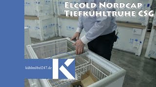 Tiefkühltruhe Gefriertruhe ELCOLD Nordcap CSG 22  wwwkuehlmoebel247de [upl. by Leese]