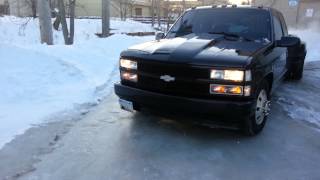 Cold start 1991 chevy c3500 dually 454 blackedout [upl. by Cristal]