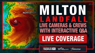 BREAKING MILTON NEARS LANDFALL Wobble Tracker Hurricanes Latest Track Florida Tornado Warnings [upl. by Icart]