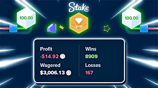 The BEST WAGER STRATEGY on STAKE LEVEL UP VIP [upl. by Pruter]