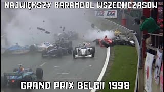 BELGIA 1998  Legendarna demolka Najlepszy wyścig lat 90 XX wieku [upl. by Reham]