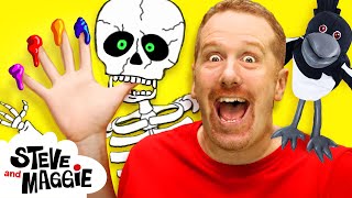 Finger Family and Hide and Seek with Steve and Maggie  Halloween  More for Kids  Wow English TV [upl. by Alage]