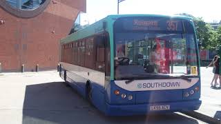 East Lancs Dart Ex First 43918 Southdown PSV 111 LK55ACV Service 357 Leaves at Redhill Bus Station [upl. by Stoops]