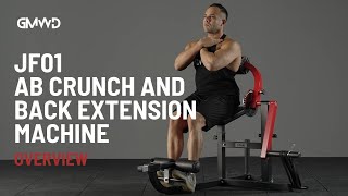 GMWD Ab Crunch And Back Extension Machine JF01  Product Overview [upl. by Annot]