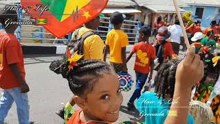 Grenada 50th anniversary of independence colors day in Grenada st Johns Gouyave [upl. by Enitsuj]