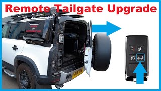 Land Rover Defender L663  Remote Keyfob Tailgate Rear Door Release Upgrade  battery save [upl. by Aviv]