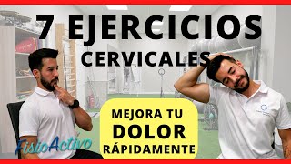 🔴 7 Ejercicios para Cervicales  ALIVIA tu DOLOR de CUELLO  Fisioterapia 2021 [upl. by Areehs243]