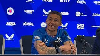 James Tavernier’s full reaction after breaking UK scoring record [upl. by Yhtomot]