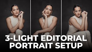 3Light Setup for Flattering Editorial Portraits [upl. by Lrac]