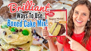 5 AMAZING Recipes Using Boxed Cake Mix  The EASIEST Quick amp Tasty Desserts  Julia Pacheco [upl. by Aivonas]