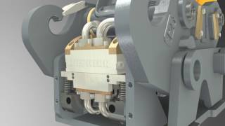 Liebherr  LIKUFIX fully automatic quick coupling system [upl. by Avevoneg]