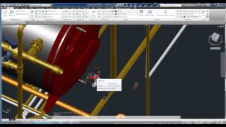 Montagem de tubos de C P V C e cobre em 3 D no Autocad [upl. by Neetsirk771]