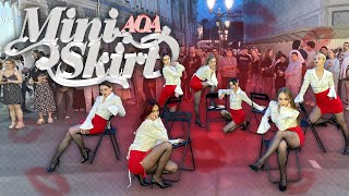 KPOP IN PUBLIC  ONE TAKE AOA  짧은 치마 Miniskirt dance cover by MICHIN YOJAS [upl. by Clarance]