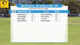 South Perth  U15 v Willetton  U15 [upl. by Gievlos]