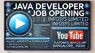 Java Developer Job Opening at Infosys  Associate Consultant  Bangalore  23 Years Experience [upl. by Garibull]